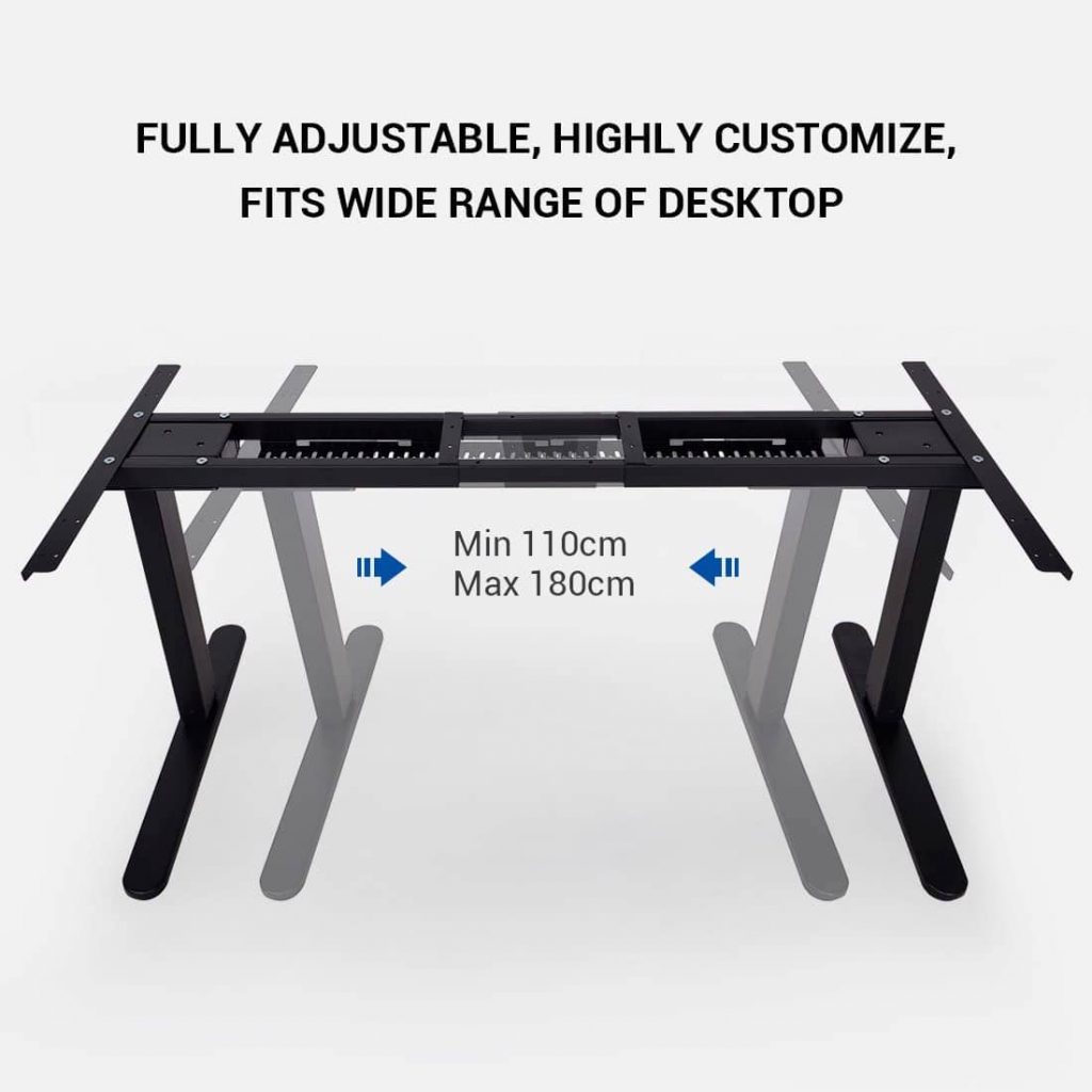 Flexispot Standing Desk Electric E5 medidas ancho