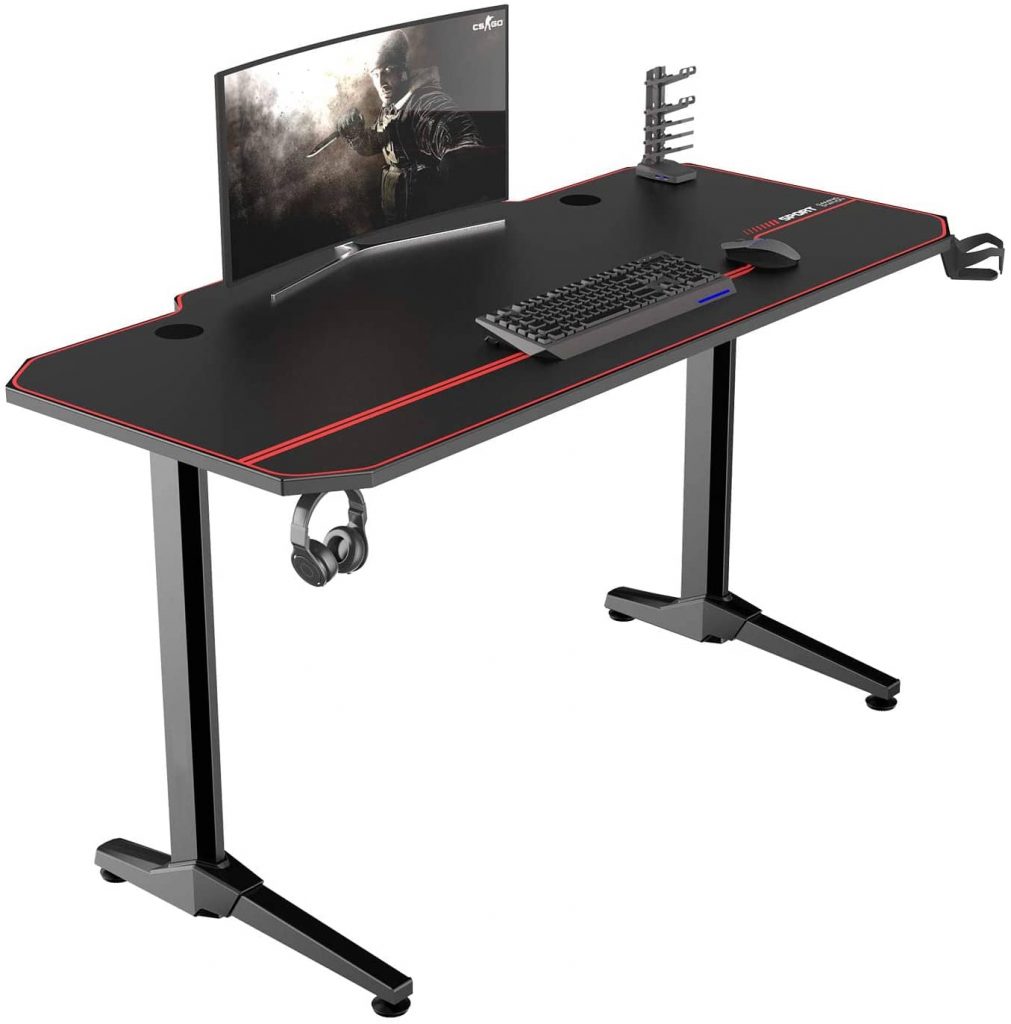 Soges Gaming Desk Computer Computer Computadora Gamer Pro escritorio Ergonómica, barata en Amazon.